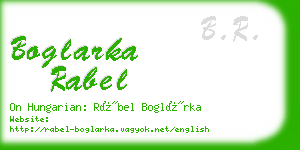 boglarka rabel business card